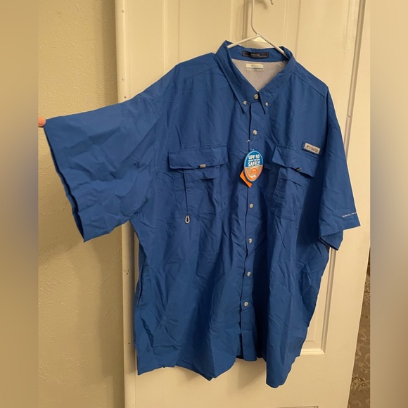 EUC Columbia Men’s 4XT blue omnishade shirt - Picture 2 of 6